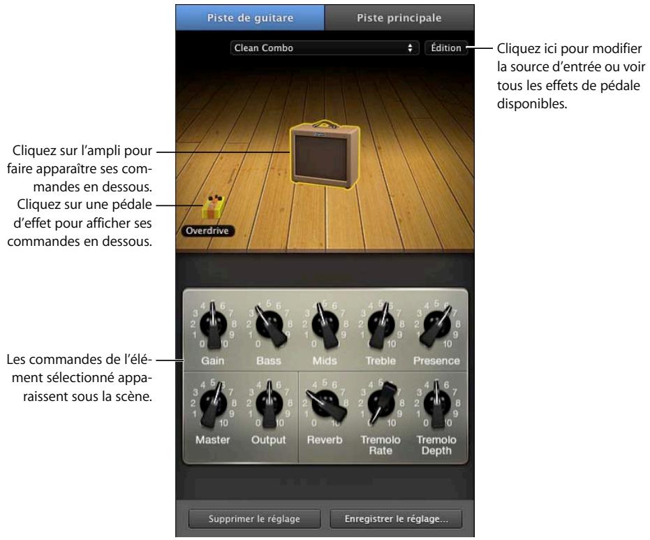 APPLE GARAGEBAND - Pour ajouter une piste de guitare électrique : - 1