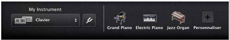 APPLE GARAGEBAND - Pour sélectionner l'entrée et l'instrument pour my instrument : - 1