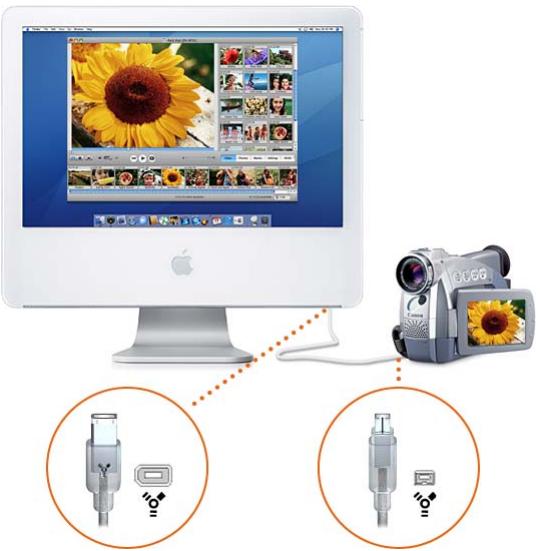 APPLE IMOVIE HD 6 - To import video from a camcorder: - 1