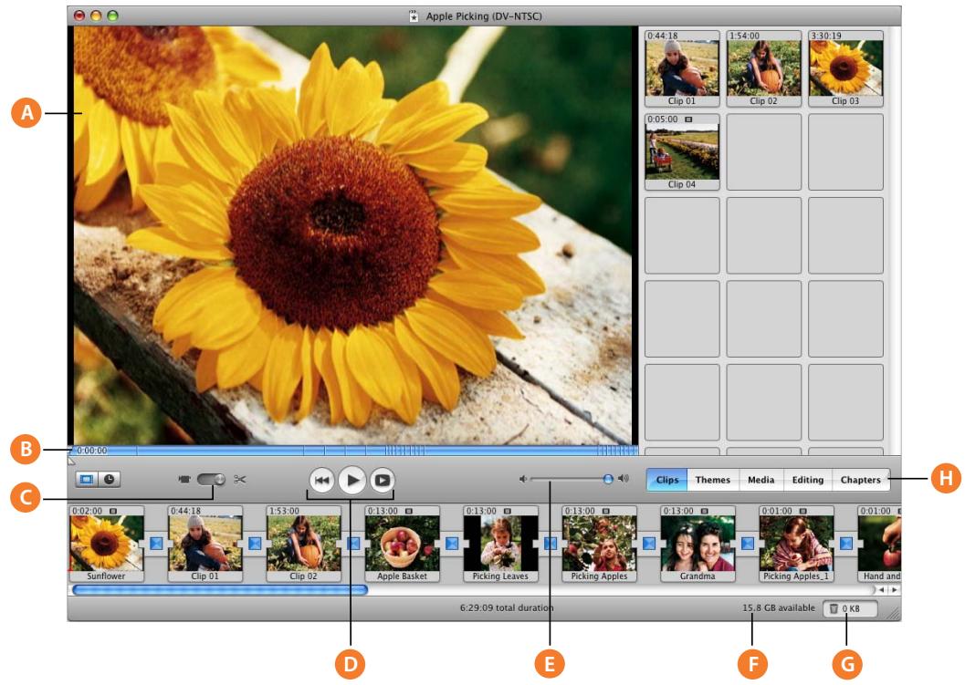 APPLE IMOVIE HD 6 - Main Window - 1