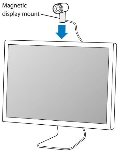 APPLE ISIGHT - To mount iSight on an anodized aluminum Apple display: - 1