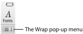 APPLE IWORK 08 - To change text-wrap options: - 1