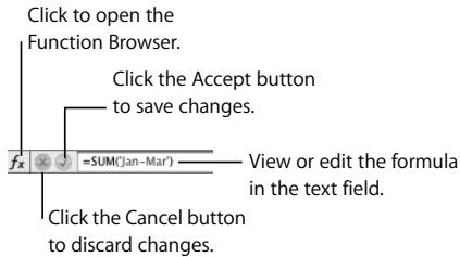 APPLE IWORK 08 - To view a formula: - 1