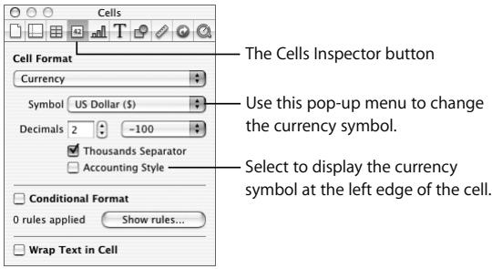 APPLE IWORK 08 - To apply a cell format to table cells: - 2