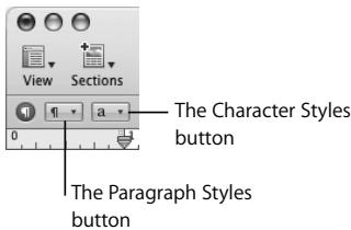 APPLE IWORK 08 - To apply a style to a paragraph: - 1