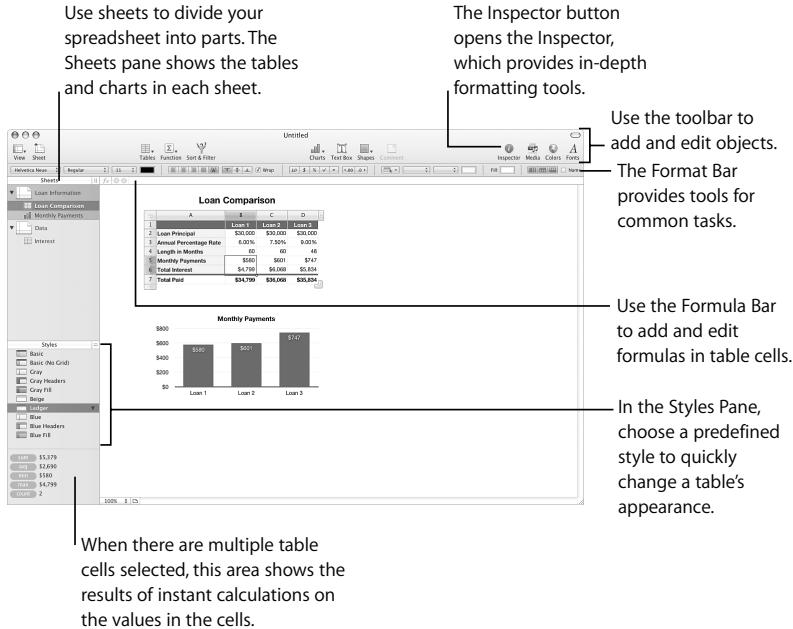 APPLE IWORK 08 - Step 2: Get Familiar with the Numbers Window - 1