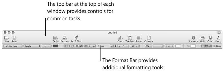 APPLE IWORK 08 - To customize the toolbar: - 1