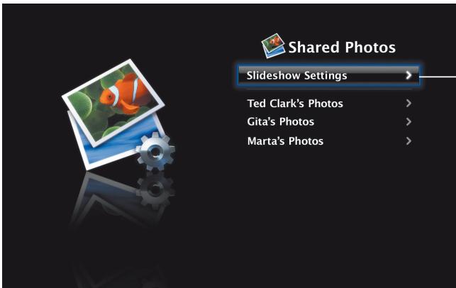 Shared Photos Slideshow Settings > Ted Clark's Photos > Gita's Photos > Marta's Photos >