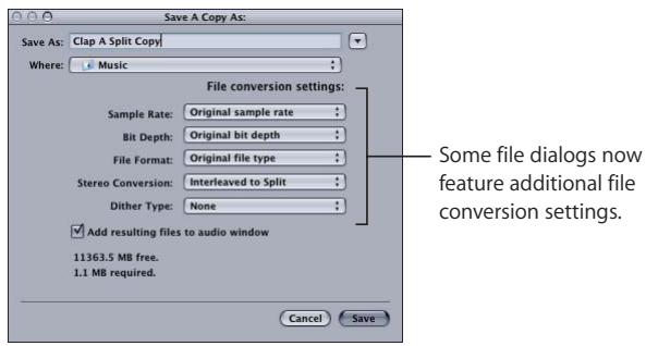 APPLE LOGIC EXPRESS 7.1 - Changes to Dialogs - 1