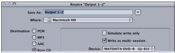 APPLE LOGIC EXPRESS 7.1 - Choosing the CD burner - 1