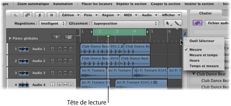 APPLE LOGIC EXPRESS 8 - Utilisation de la barre de transport - 1