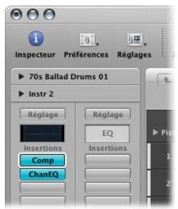 APPLE LOGIC EXPRESS 8 - Pour installer directement un instrument dans une bande de canaux d'instruments : - 6