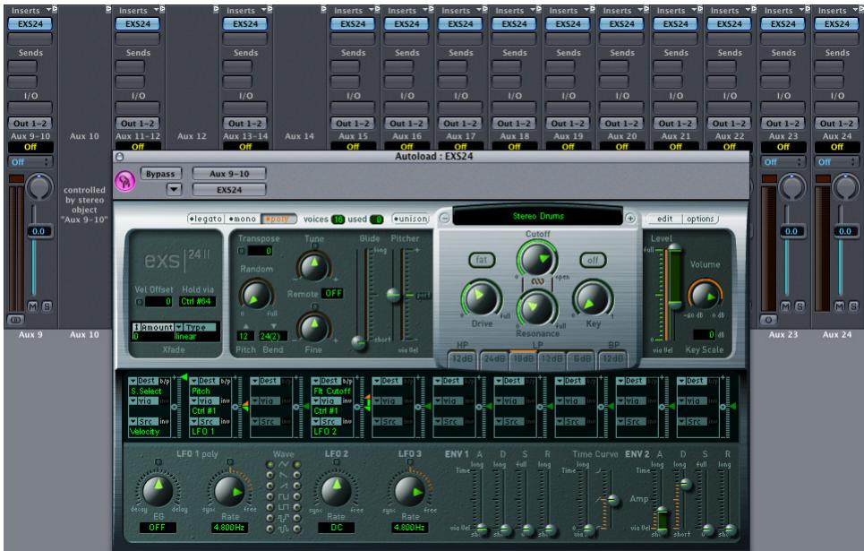 APPLE LOGIC PRO 7 - Pour insérer l'exs24 TDM : - 1