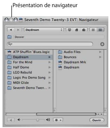 APPLE LOGIC PRO 8 - Pour ajouter d'autres types de fichiers audio avec le navigateur : - 3