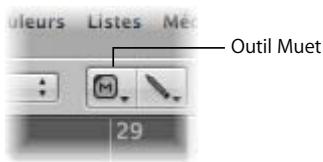 APPLE LOGIC PRO 8 - Pour activer ou désactiver le son de certaines régions : - 1