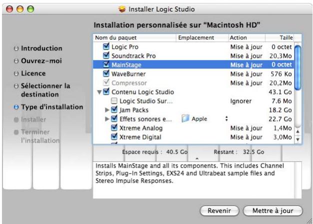 APPLE LOGIC STUDIO - Pour installer et autoriser l'accès à logic studio : - 2