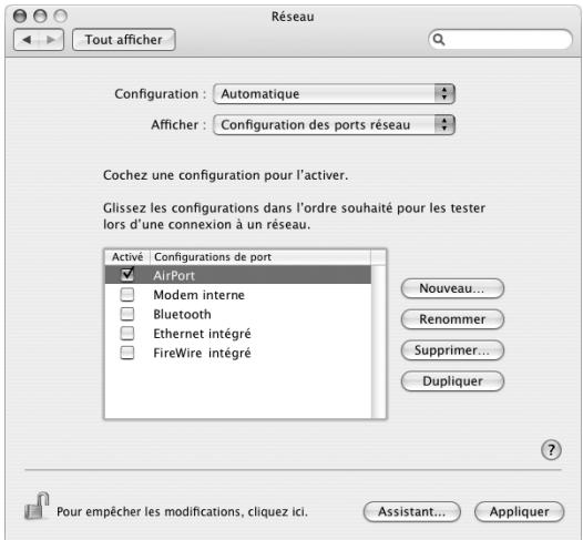 APPLE MAC MINI - Configuration manuelle d'une connexion AirPort Extreme - 1