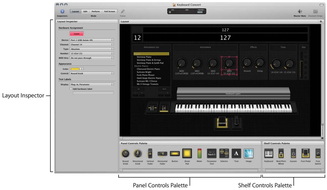 APPLE MAINSTAGE - Layout Mode - 1