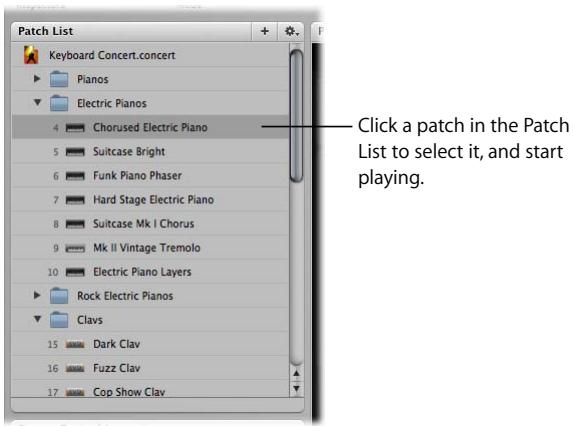 APPLE MAINSTAGE - To select a patch: - 1