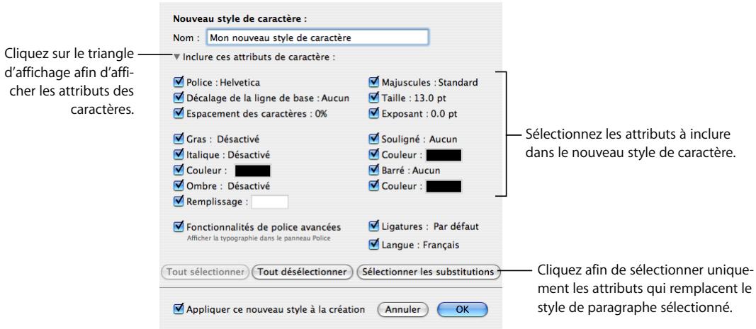 APPLE PAGES - Pour modifier un style de caractère : - 1