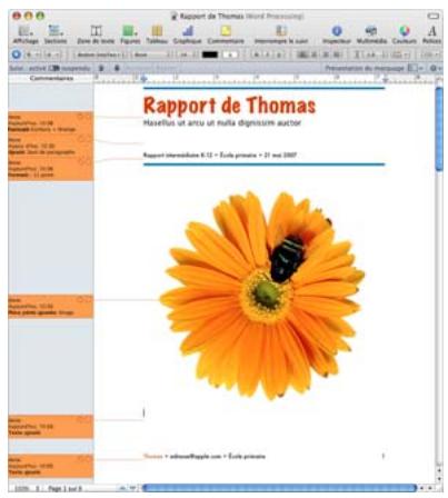 APPLE PAGES - Visite guidée du suivi des modifications - 4