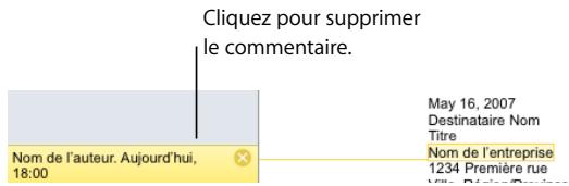 APPLE PAGES - Voici différentes façons de gérer des commentaires : - 1