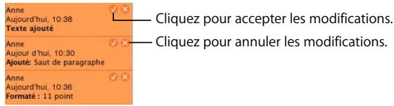 APPLE PAGES - Visite guidée du suivi des modifications - 6