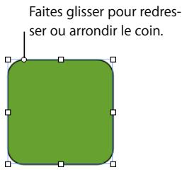 APPLE PAGES - Modification d'un rectangle aux coins arrondis - 1