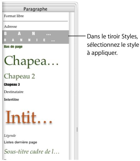 APPLE PAGES - Voici différentes manières d'appliquer des styles : - 1