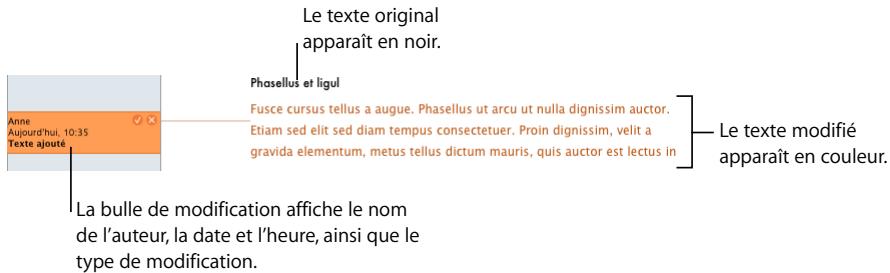 APPLE PAGES - Visite guidée du suivi des modifications - 5