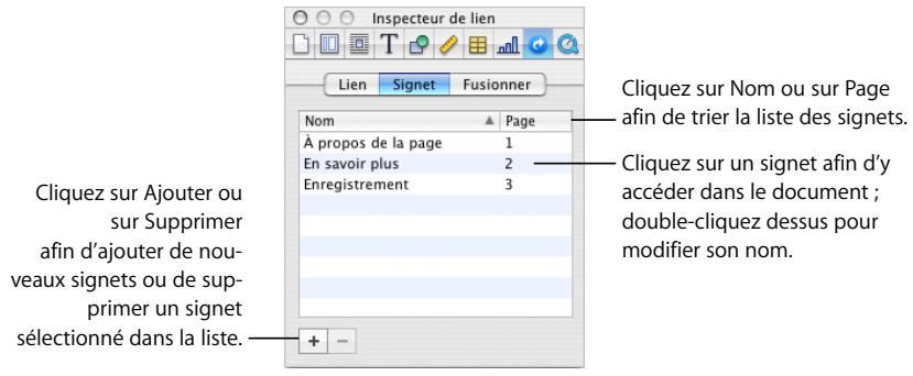 APPLE PAGES - Voici différentes manières d'utiliser des signets dans un document : - 1