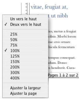 APPLE PAGES - Voici différentes manières de visualiser des pages opposées : - 1