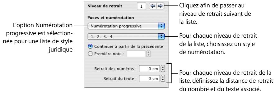 APPLE PAGES - Pour modifier un style de liste à numérotation progressive : - 1