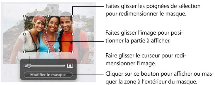 APPLE PAGES - Rognage d'une image à l'aide du masque par défaut (de forme rectangulaire) - 1