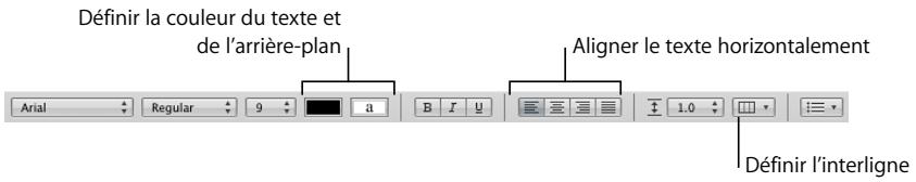 APPLE PAGES - Définition de l'alignement, de l'interligne et de la couleur du texte - 1