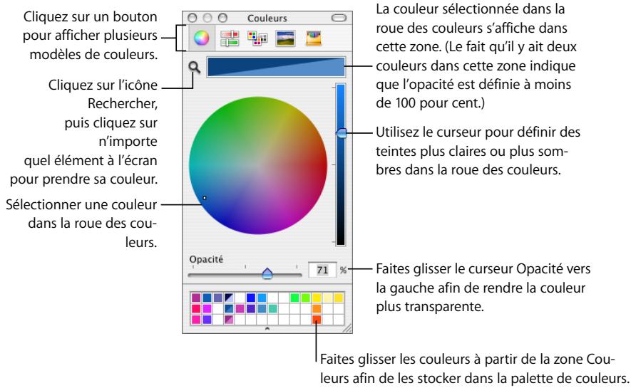 APPLE PAGES - Utilisation de la fenêtre Couleurs - 1