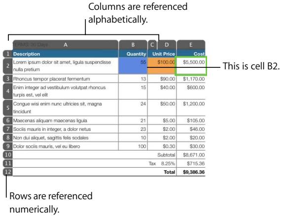 APPLE PAGES 2 - Using Cell References - 1