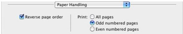 APPLE PAGES 2 - To print the document pages in reverse order: - 1