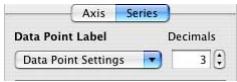 APPLE PAGES 2 - To add data point labels: - 1