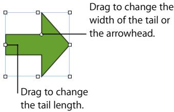 APPLE PAGES 2 - To edit single and double arrows: - 1