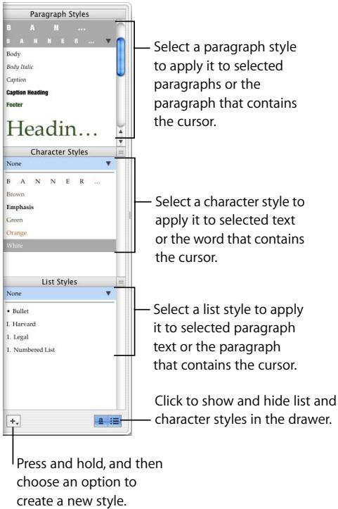 APPLE PAGES 2 - The Styles Drawer - 1