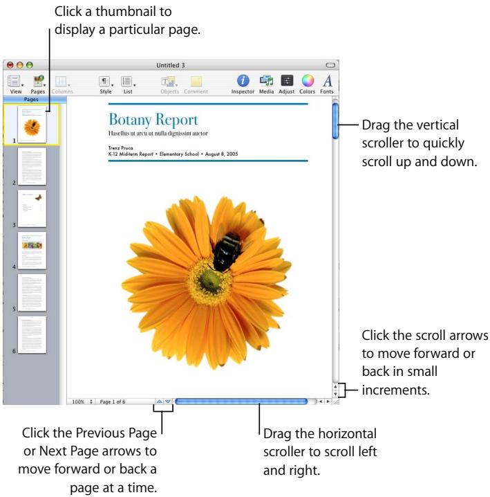 APPLE PAGES 2 - Moving Around Within a Document - 1