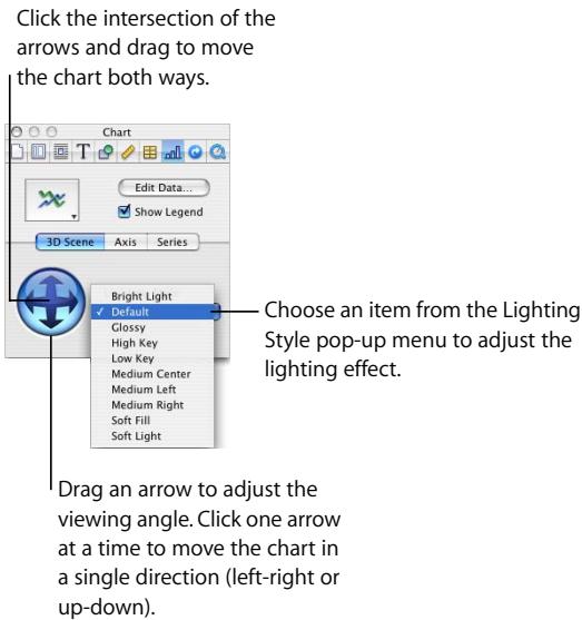 APPLE PAGES 2 - To define 3D scene settings: - 1