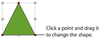 APPLE PAGES 2 - To move one or more points: - 1