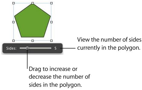 APPLE PAGES 2 - To edit a polygon: - 1