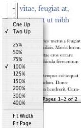 APPLE PAGES 2 - To view facing pages: - 1