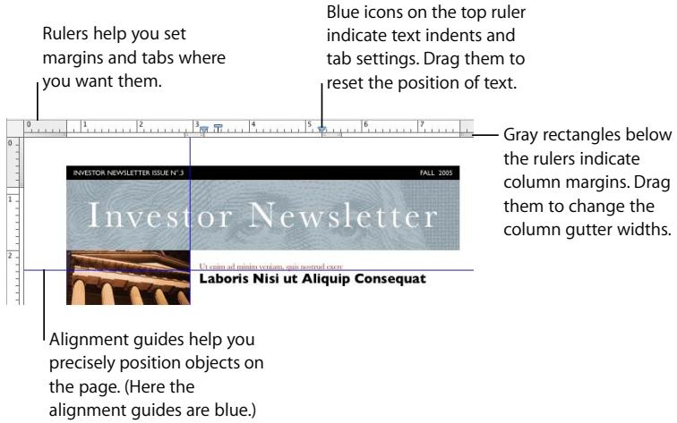 APPLE PAGES 2 - Rulers and Alignment Guides - 1