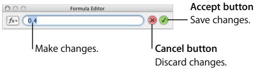 APPLE PAGES 2 - To edit a value in a cell that has a number format: - 1