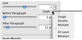 APPLE PAGES 2 - To align text left, center, right, or justified: - 1