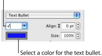APPLE PAGES 2 - To modify a bulleted or numbered list style: - 2